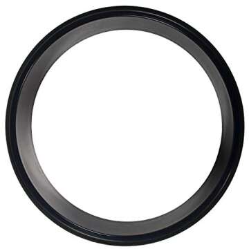 Fitvids Yoga Wheel for Stretching Yoga Prop Wheel, Comfortable Support for Yoga Poses and Backbends, Black