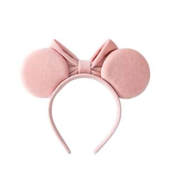 PAITTY Pearl Mouse Ears Bow Headbands for Themed Parties
