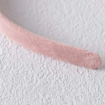 PAITTY Pearl Mouse Ears Bow Headbands for Themed Parties