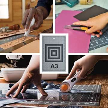 Fiskars Double-Sided Self-Healing Cutting Mat - Perfect for Patchwork & Sewing