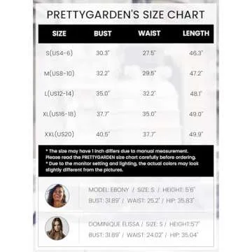 PRETTYGARDEN Women's Summer Midi Dress for Any Occasion