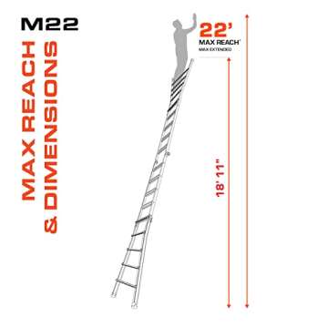 Little Giant Ladder Systems, Velocity with Wheels, M17, 17 Ft, Multi-Position Ladder, Ratchetâ„¢...