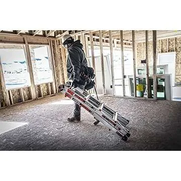 Little Giant Ladder Systems, Velocity with Wheels, M17, 17 Ft, Multi-Position Ladder, Ratchetâ„¢ leg levelers, Aluminum, Type 1A, 300 lbs weight rating, (15417-801)