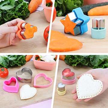 Elfkitwang Sandwich & Sealer Set – Fun Cutters for Creative Meals