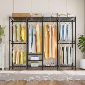 VIPEK V40 Heavy Duty Clothes Rack - Multi-Functional Garment Storage 1110lbs