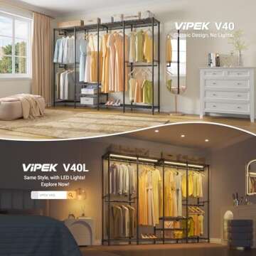 VIPEK V40 Heavy Duty Garment Rack for Ultimate Storage