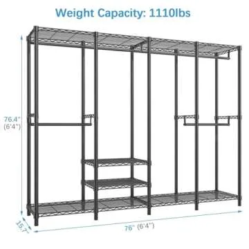 VIPEK V40 Heavy Duty Garment Rack for Ultimate Storage