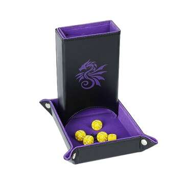 Dice Tower | Premium Portable Gaming Dice Tower with Tray