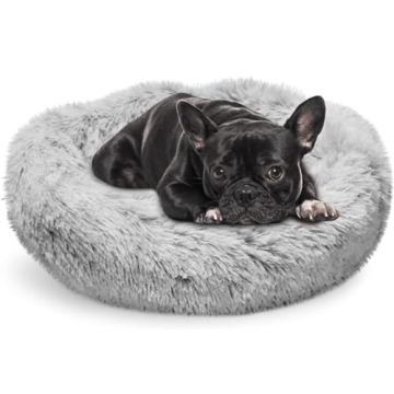 Whiskers & Friends Small Dog Bed Washable, Fluffy Dog Beds for Small Dogs, Round Cat Beds for Indoor...