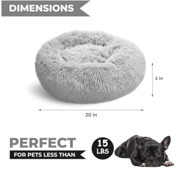 Whiskers & Friends Small Dog Bed Washable and Cozy