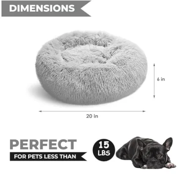 Whiskers & Friends Small Dog Bed Washable and Cozy