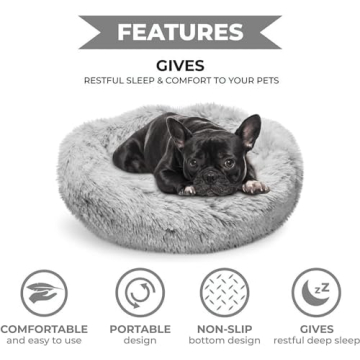 Whiskers & Friends Small Dog Bed Washable and Cozy