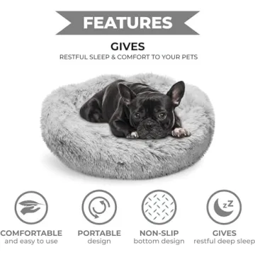 Whiskers & Friends Small Dog Bed Washable and Cozy