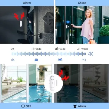 TECKNET Door Alarms for Home Security & Kids Safety