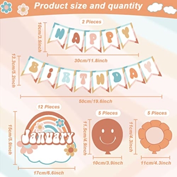 Groovy Happy Birthday Bulletin Board Set for Classroom