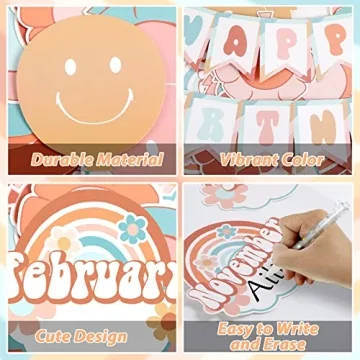 Groovy Happy Birthday Bulletin Board Set for Classroom
