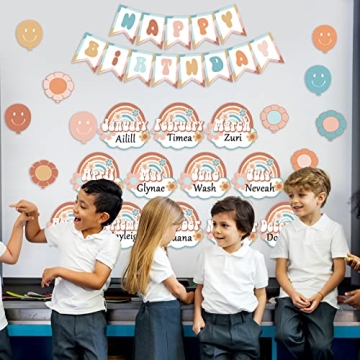Groovy Happy Birthday Bulletin Board Set for Classroom