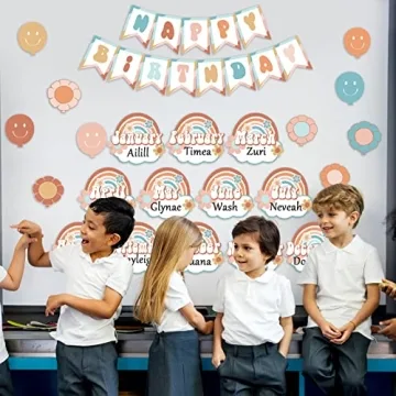 Groovy Happy Birthday Bulletin Board Set for Classroom