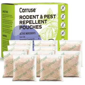 CARRUSE Mouse Rodent Repellent Peppermint Oil – 10 Pack Indoor & Outdoor Pest Control