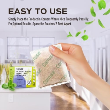 CARRUSE Peppermint Oil Rodent Repellent 10 Packs