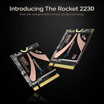 SABRENT Rocket 2230 NVMe 4.0 1TB High Performance PCIe 4.0 M.2 2230 SSD [SB-2130-1TB]
