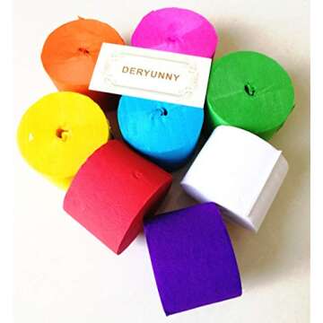 91.8 Feet Assorted Party Streamers for Vibrant Celebrations