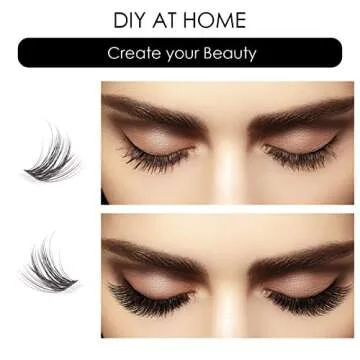 DIY Cluster Lashes - 72 Individual Reusable Lash Clusters
