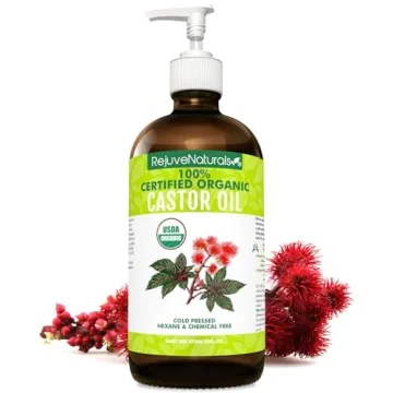 Organic Castor Oil USDA Certified 100% Pure Hair Growth
