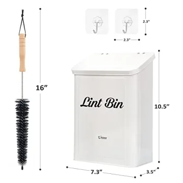 Uross Magnetic Lint Bin for Organized Laundry Room