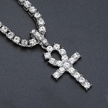 Elegant 18K Gold Iced Out Cross Pendant for Men