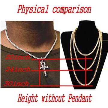 Elegant 18K Gold Iced Out Cross Pendant for Men