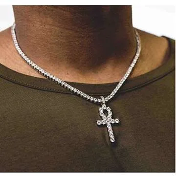 Elegant 18K Gold Iced Out Cross Pendant for Men