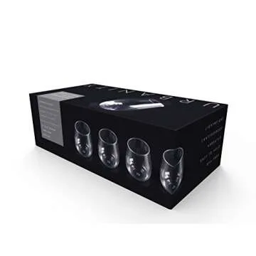 Stemless Wine Glasses - Unbreakable Shatterproof BPA Free Plastic Tritan (Set of 8) 16oz - Dishwasher Safe