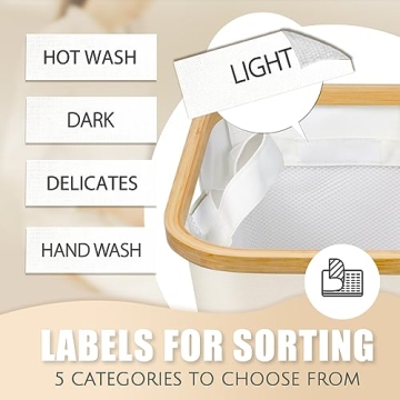 Bathola Laundry Hamper 160L 3-Section Storage Solution