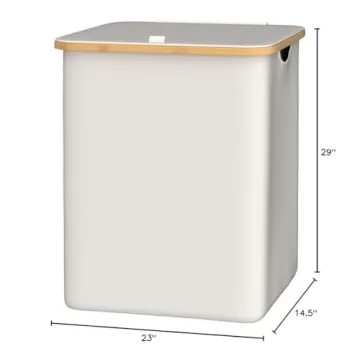 Bathola Laundry Hamper 160L 3-Section Storage Solution