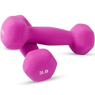 Neoprene Dumbbell Pairs by Day 1 Fitness – 3 Pounds