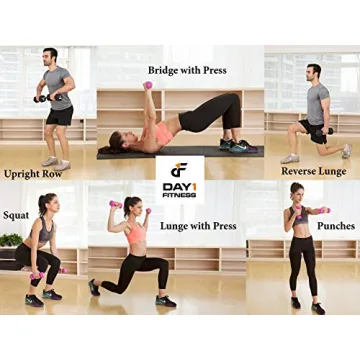 Neoprene Dumbbell Pairs by Day 1 Fitness – 3 Pounds