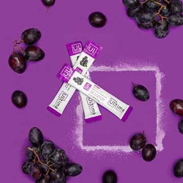Ultima Replenisher Hydrating Electrolyte Powder, Grape, 20 Count Box, no Sugar, no Carbs, no Calories, Keto, Gluten-Free, Non-GMO, Vegan