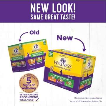 Wellness Complete Health Chicken & Turkey Pate Favorites Variety Pack, 3 Ounces (Pack of 24)