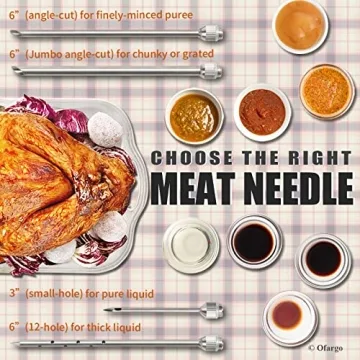 Stainless Steel Meat Injector Kit with Marinade Needles