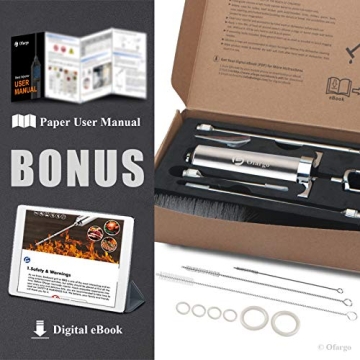 Stainless Steel Meat Injector Kit with Marinade Needles