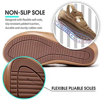 HARENCE Comfortable Wedge Sandals for Summer Style