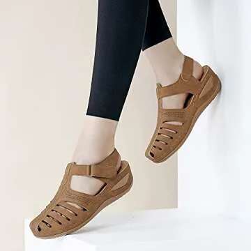 HARENCE Comfortable Wedge Sandals for Summer Style