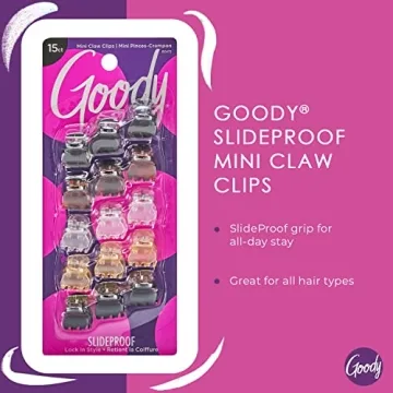 Goody Mini Claw Clips for Effortless Hair Styling