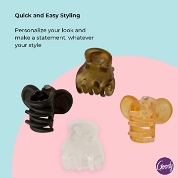 Goody Mini Claw Clips for Effortless Hair Styling