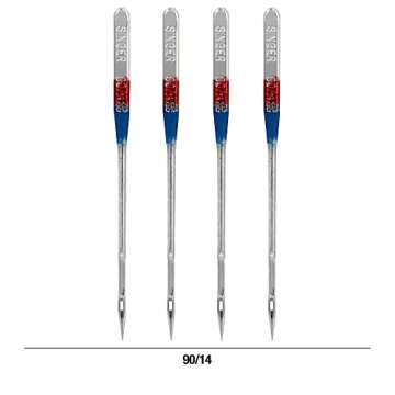 SINGER 4723 Universal Regular Point Sewing Machine Needles, Size 90/14, 4-Count