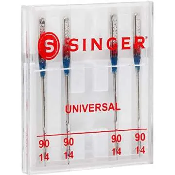 SINGER 4723 Sewing Machine Needles, Size 90/14, 4-Count