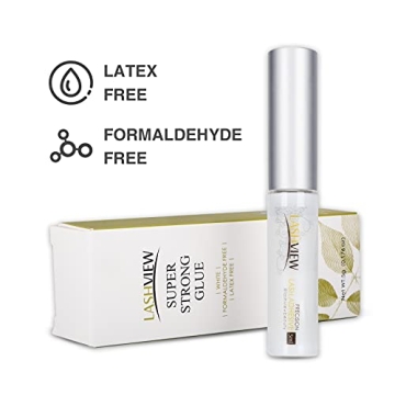 LASHVIEW Eyelash Glue: Waterproof, Strong Hold, Sensitive Formula