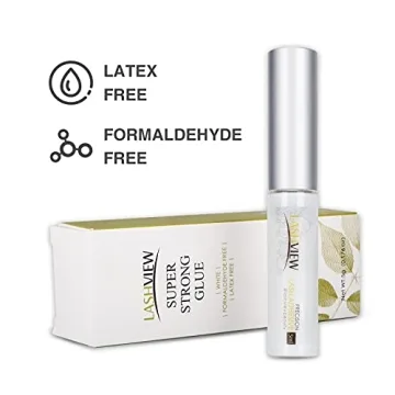 LASHVIEW Eyelash Glue: Waterproof, Strong Hold, Sensitive Formula