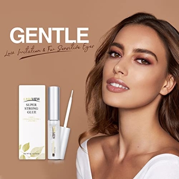 LASHVIEW Eyelash Glue: Waterproof, Strong Hold, Sensitive Formula